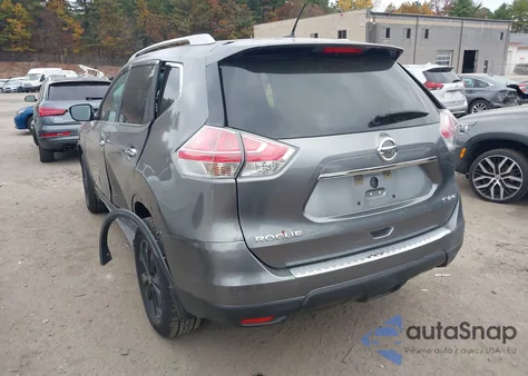 2016 Nissan Rogue Sv z USA, uszkodzony, nr VIN KNMAT2MV9GP702767